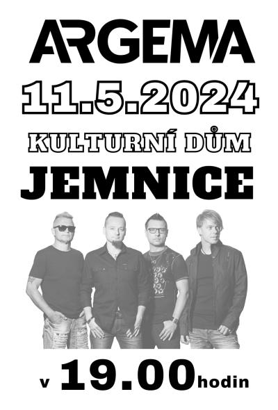 Plakát na koncert Jemnice 11. 5. 2024